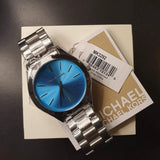 Michael Kors Runway Blue Dial Silver Steel Strap Watch for Women - MK3292 Authentic Buy Shop Now