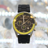 Emporio Armani Chronograph Black Dial Black Rubber Strap Watch For Men - AR5865 Authentic Buy Shop Now