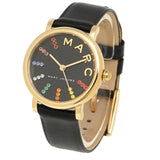Marc Jacobs Roxy Black Dial Black Leather Strap Watch for Women - MJ1592 Authentic Buy Shop Now