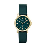 Marc Jacobs Baker Mini Green Dial Green Leather Strap Watch for Women - MBM1272 Authentic Buy Shop Now