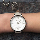 Fossil Jacqueline White Dial Beige Leather Strap Watch for Women - ES3793 Authentic Buy Shop Now
