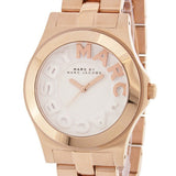 Marc Jacobs Rivera White Dial Rose Gold Steel Strap Watch for Women - MBM3135 Authentic Buy Shop Now