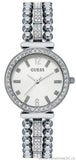 Guess Gala Diamonds Silver Dial Silver Steel Strap Watch for Women - GW0401L1 Authentic Buy Shop Now