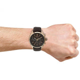Hugo Boss Grand Prix Brown Dial Brown Leather Strap Watch for Men - 1513605 Authentic Buy Shop Now