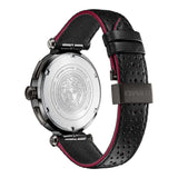 Versace V-Racer Aion Chronograph Black Dial Black Leather Strap Watch for Men - VBR030017 Authentic Buy Shop Now