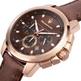 Maserati Successo Brown Dial Brown Leather Strap Watch For Men - R8871621004 Authentic Buy Shop Now