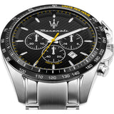Maserati Traguardo Black Dial Silver Chronograph with Tachymeter Watch For Men - R8873612042 Authentic Buy Shop Now