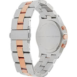 Marc Jacobs Henry Chronograph Silver Dial Two Tone Steel Strap Watch for Women - MBM3106 Authentic Buy Shop Now