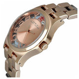 Marc Jacobs Henry Skeleton Rose Gold Dial Rose Gold Steel Strap Watch for Women - MBM3264 Authentic Buy Shop Now