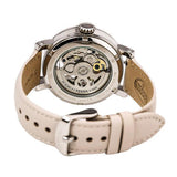 Fossil Boyfriend Automatic Skeleton Silver Dial White Leather Strap Watch for Women - ME3069 Authentic Buy Shop Now