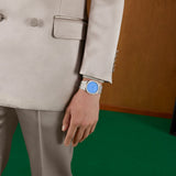 Gucci 25H Quartz Blue Dial Silver Steel Strap Unisex Watch - YA163408 Authentic Buy Shop Now