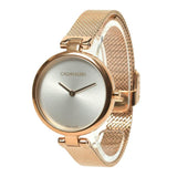 Calvin Klein Authentic Silver Dial Rose Gold Mesh Bracelet Watch for Women - K8G23626 Authentic Buy Shop Now