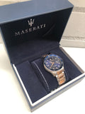 Maserati SFIDA Quartz Blue Dial Stainless Steel 44mm Watch For Men - R8853140003 Authentic Buy Shop Now