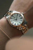 Tissot T Wave Quartz Mother of Pearl Dial Two Tone Steel Strap Watch for Women - T112.210.22.113.00 Authentic Buy Shop Now