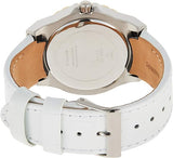 Guess Limelight Quartz Silver Dial White Leather Strap Watch For Women - W0775l8 Authentic Buy Shop Now