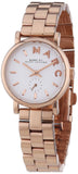Marc Jacobs Baker White Dial Rose Gold Steel Strap Watch for Women - MBM3248 Authentic Buy Shop Now