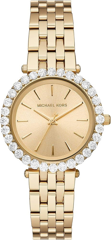 Michael Kors Darci Analog Gold Dial Gold Steel Strap Watch For Women - MK4513 Authentic Buy Shop Now