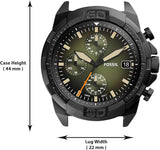 Fossil Bronson Chronograph Black Dial Brown Leather Strap Watch for Men - FS5856 Authentic Buy Shop Now