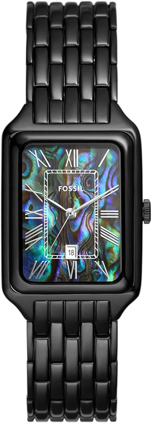 Fossil Raquel Three Hand Date Black Dial Black Steel Strap Watch For Women - ES5340 Authentic Buy Shop Now