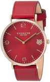 Coach Perry Red Dial Red Leather Strap Watch for Women - 14503867 Authentic Buy Shop Now