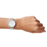 Fossil Jacqueline White Dial Silver Steel Strap Watch for Women - ES3545 Authentic Buy Shop Now