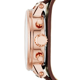 Fossil Boyfriend White Dial Brown Leather Strap Watch for Women - ES3616 Authentic Buy Shop Now
