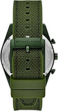 Michael Kors Accelerator Chronograph Green Dial Green Nylon Strap Watch for Men - MK9144 Authentic Buy Shop Now