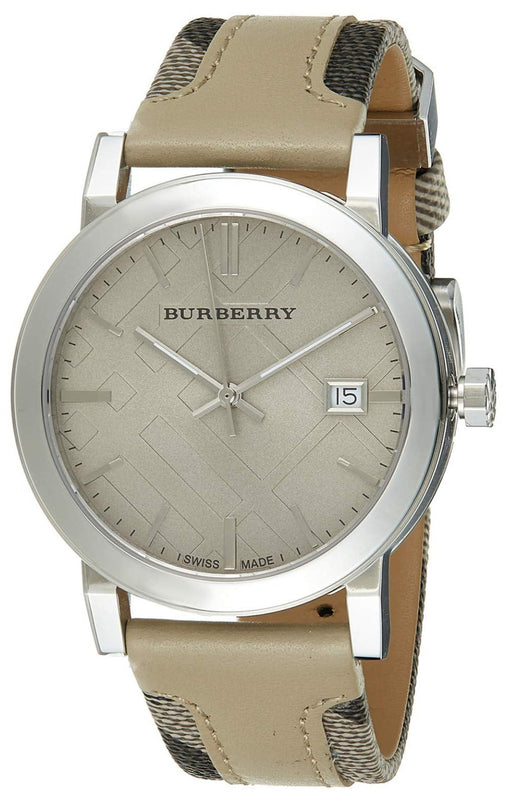 Burberry The City Beige Dial Tan Leather Strap Watch for Women - BU9021 Authentic Buy Shop Now