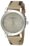 Burberry The City Beige Dial Tan Leather Strap Watch for Women - BU9021 Authentic Buy Shop Now