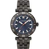 Versace Greca Sport Quartz Black Dial Black Steel Strap Watch For Men - VEZ300621 Authentic Buy Shop Now
