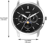 Fossil Neutra Minimalist Moonphase Black Dial Black Leather Strap Watch for Men - FS5904 Authentic Buy Shop Now