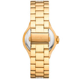 Michael Kors Lennox Three Hand Silver Dial Gold Steel Strap Watch For Women - MK7391 Authentic Buy Shop Now