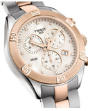 Tissot PR 100 Sport Chic Chronograph Diamonds Mother of Pearl Dial Two Tone Steel Strap Watch for Women - T101.917.22.116.00 Authentic Buy Shop Now