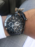 Hugo Boss Ikon Chronograph Black Dial Black Steel Strap Watch for Men - 1512961 Authentic Buy Shop Now