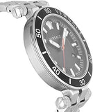 Versace Greca Sport Quartz Black Dial Silver Steel Strap Watch For Men - VEZ300321 Authentic Buy Shop Now