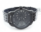 Diesel Mini Daddy Dual Time Black Dial Black Stainless Steel Strap Watch For Men - DZ7316 Authentic Buy Shop Now