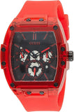 Guess Phoenix Multifunction Black Dial Red Rubber Strap Watch for Men - GW0203G5 Authentic Buy Shop Now