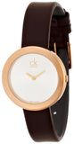 Calvin Klein Firm White Dial Brown Leather Strap Watch for Women - K3N236G6 Authentic Buy Shop Now