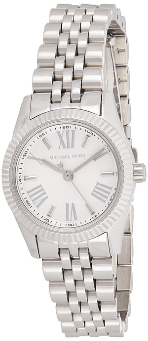 Michael Kors Lexington Quartz White Dial Silver Steel Strap Watch For Women - MK3228 Authentic Buy Shop Now