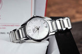 Tissot T Wave Mother of Pearl Dial Two Tone Steel Strap Watch For Women - T023.210.11.117.00 Authentic Buy Shop Now