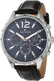 Tommy Hilfiger Gavin Blue Dial Blue Leather Strap Watch for Men - 1791468 Authentic Buy Shop Now