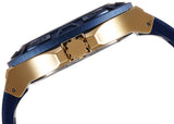 Guess Force Blue & Rose Gold Dial Blue Silicone Strap Watch For Men - W0674G2 Authentic Buy Shop Now
