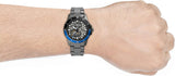 Fossil FB-01 Automatic Skeleton Black Dial Grey Steel Strap Watch for Men - ME3201 Authentic Buy Shop Now