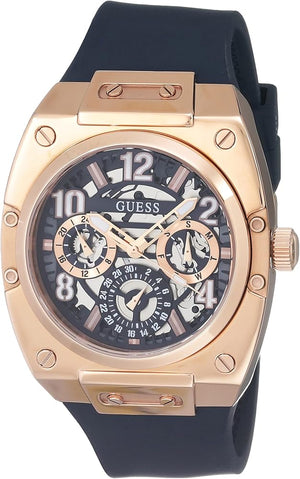 Guess Prodigy Multifunction Navy Blue Dial Blue Silicone Strap Watch For Men - GW0569G3 Authentic Buy Shop Now