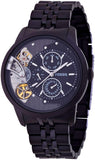 Fossil Townsman Mechanical Black Dial Black Steel Strap Watch for Men - ME1136 Authentic Buy Shop Now