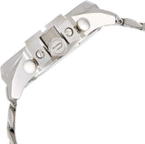 Diesel Mega Chief Chronograph White Dial Silver Steel Strap Watch For Men - DZ4477 Authentic Buy Shop Now