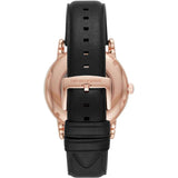 Emporio Armani Luigi Automatic Silver Dial Black Leather Strap Watch For Men - AR60013 Authentic Buy Shop Now