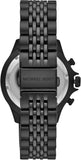 Michael Kors Bayville Chronograph Black Dial Black Steel Strap Watch For Men - MK8750 Authentic Buy Shop Now