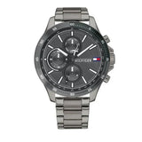Tommy Hilfiger Bank Grey Dial Grey Steel Strap Watch for Men - 1791719 Authentic Buy Shop Now