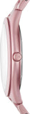 Michael Kors Slim Runway Pink Dial Pink Steel Strap Watch For Women - MK4456 Authentic Buy Shop Now